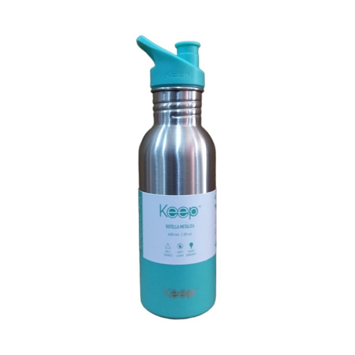 KEEP - Botella Metalica 600ml Keep Celeste