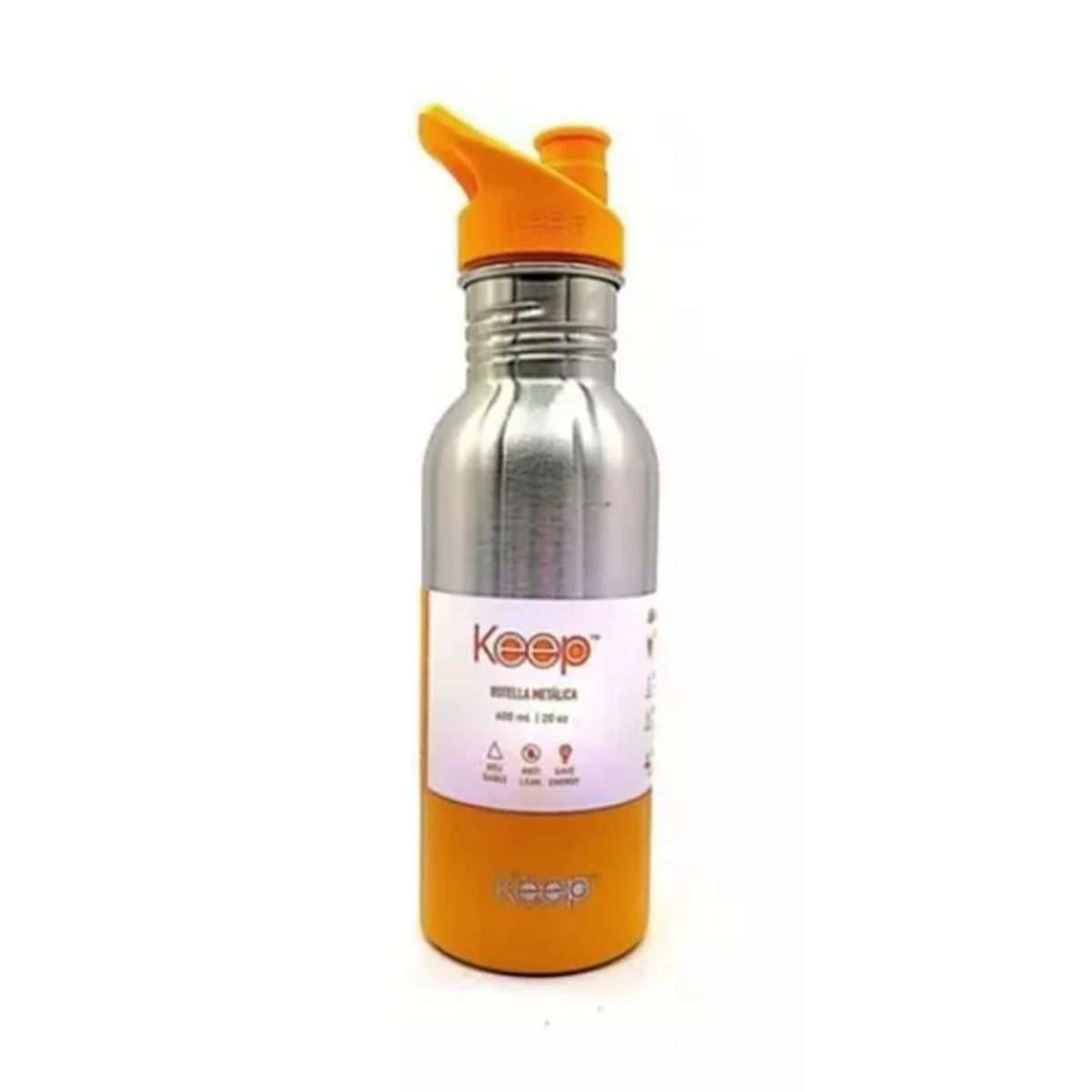 KEEP - Botella Metalica 600ml Keep Naranja