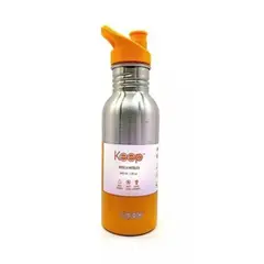 KEEP - Botella Metalica 600ml Naranja