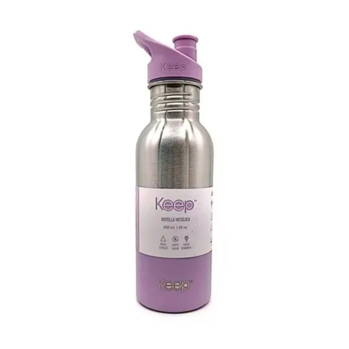 KEEP - Botella Metalica 600ml Keep Morado