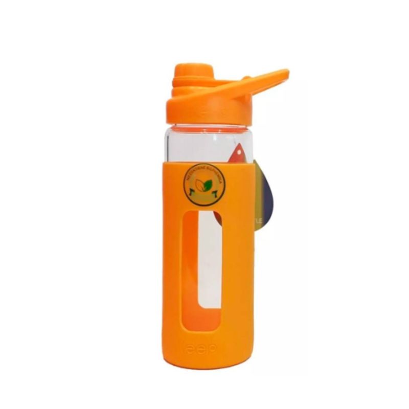 KEEP - BOTELLA VIDRIO 470ML KEEP ANARANJADO
