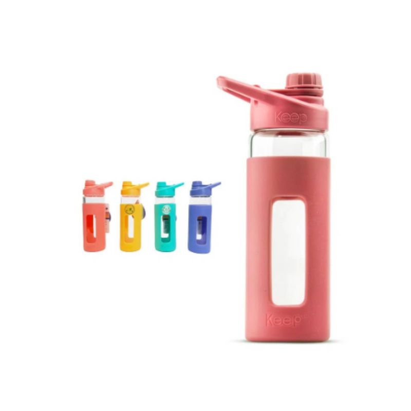 KEEP - BOTELLA VIDRIO 470ML KEEP ROSADO