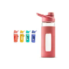 KEEP - BOTELLA VIDRIO 470ML ROSADO