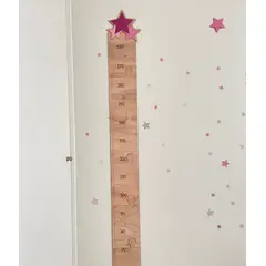 GENERICO - Medidor de Altura para pared diseño estrellas