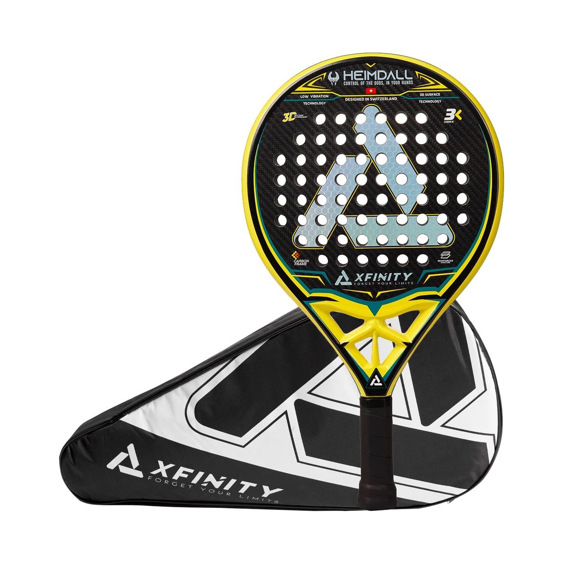XFINITY - PALA PADEL XFINITY HEIMDALL - CARBONO 3K - INCLUYE ESTUCHE
