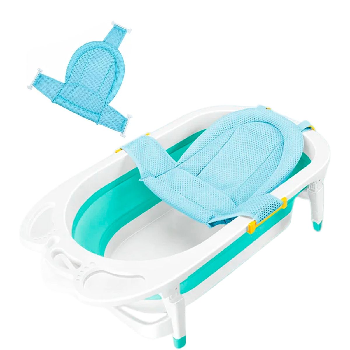 GENERICO - Malla Red Hamaca De Seguridad Para Bañera Tina Bebé celeste