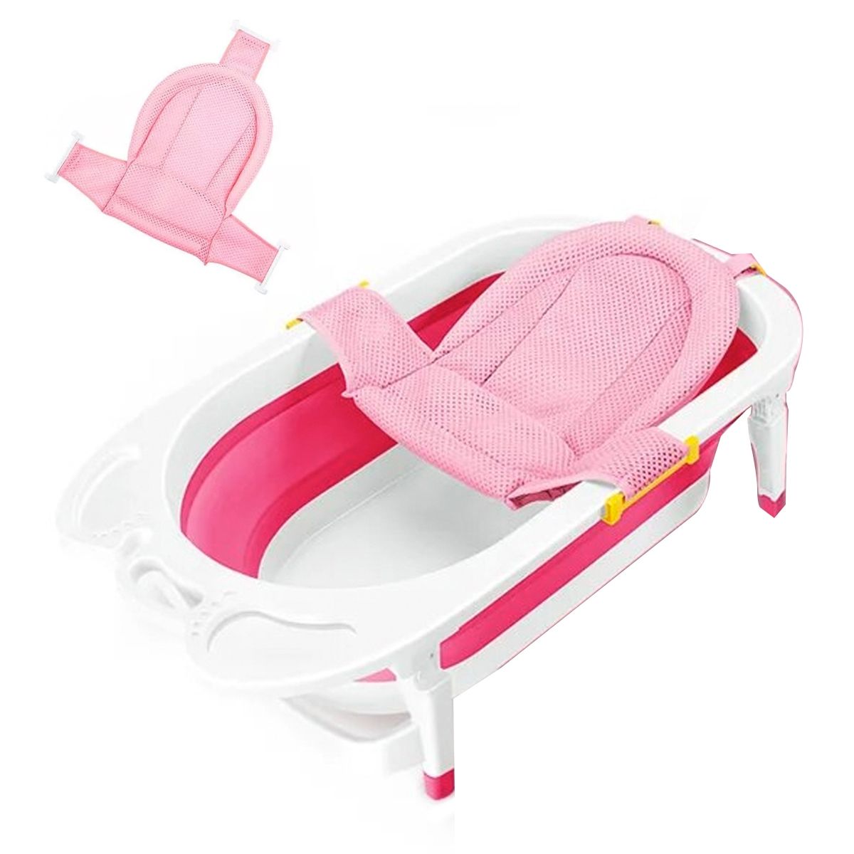 GENERICO - Malla Red Hamaca De Seguridad Para Bañera Tina Bebé Rosa