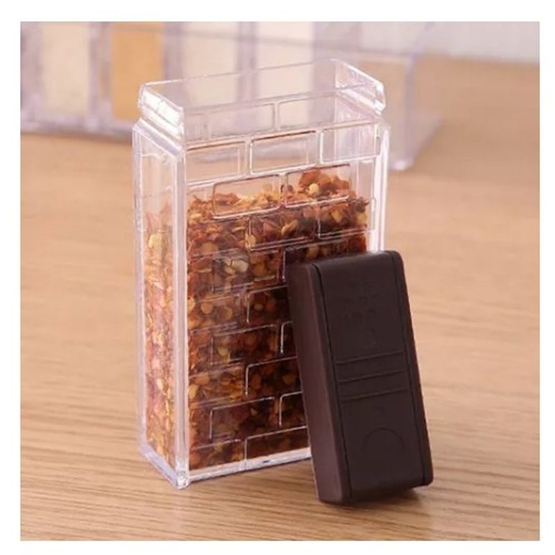 GENERICO - Set 6 Piezas Especieros Frascos Condimentos Cocina Acrilico SG100707