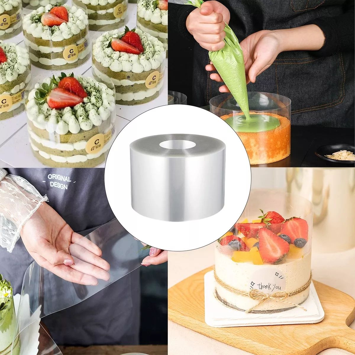 KUANGYE - Rollo Acetato Repostería 10 Cms De Alto Y 50 Mtrs Largo_.