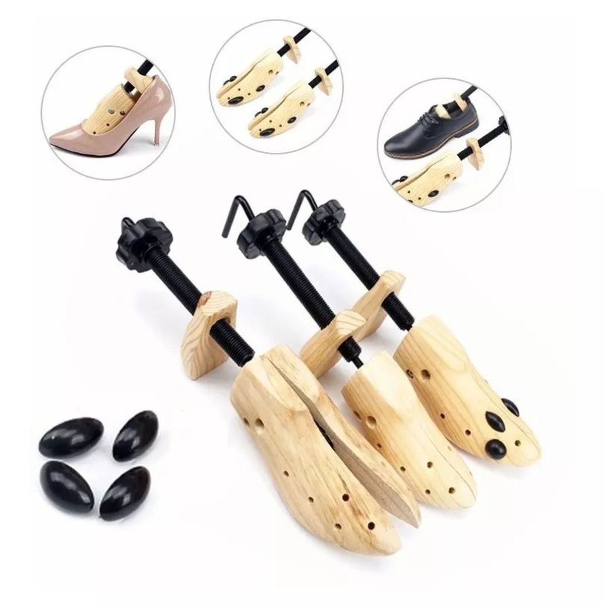 KUANGYE - Ensanchador De Zapatos De Plástico Ajustable Para Universal