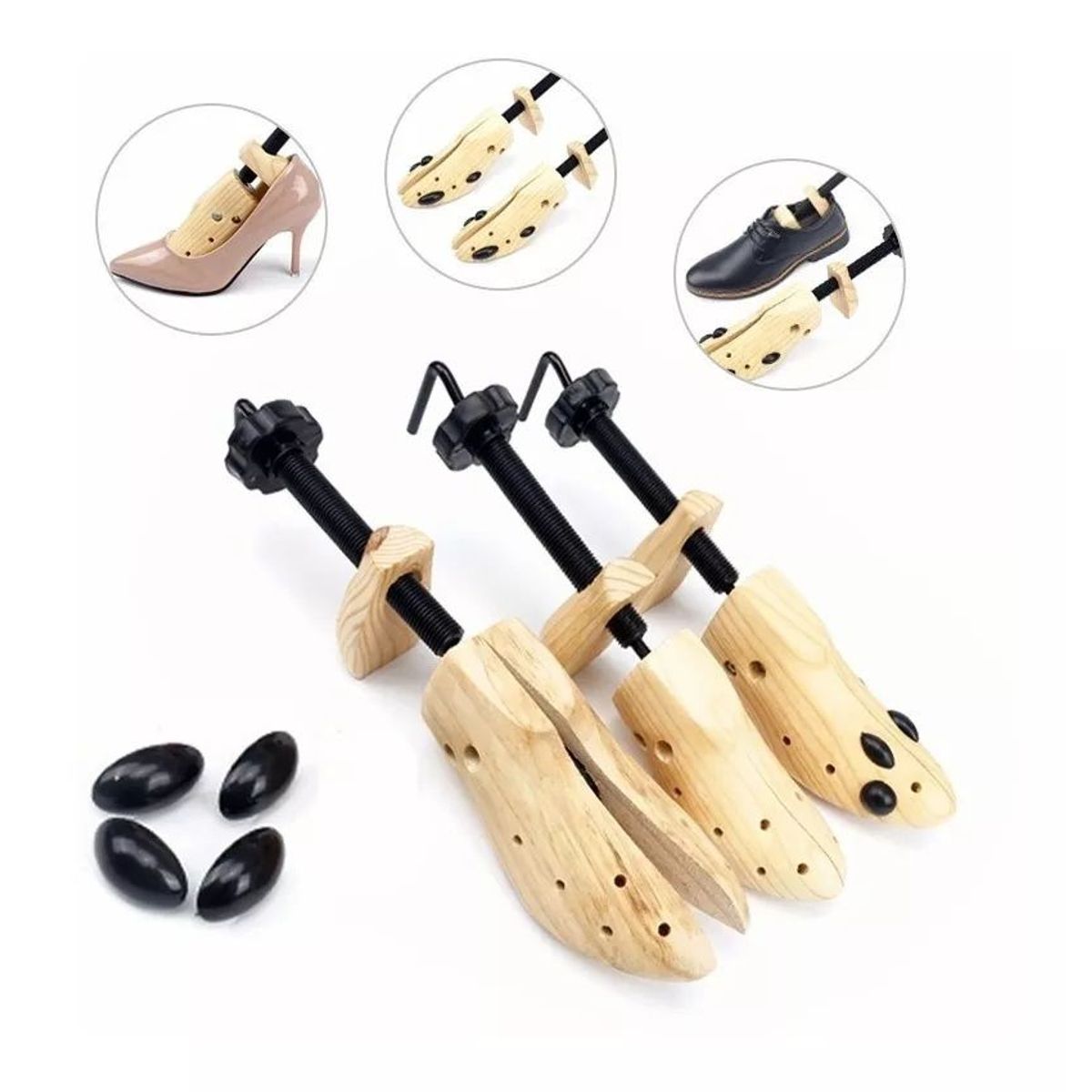 KUANGYE - Ensanchador De Zapatos De Plástico Ajustable Para Universal