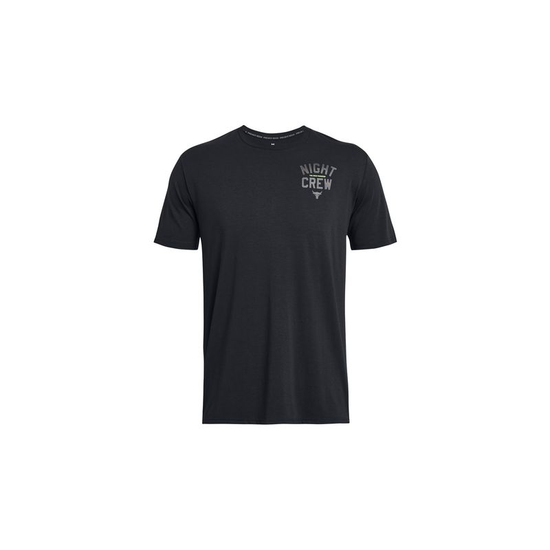 UNDER ARMOUR - Polera M/C Training Project Rock Night Negro Hombre UNDER ARMOUR