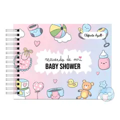 ELEFANTE AZULL - Libro de Recuerdos del Baby Shower