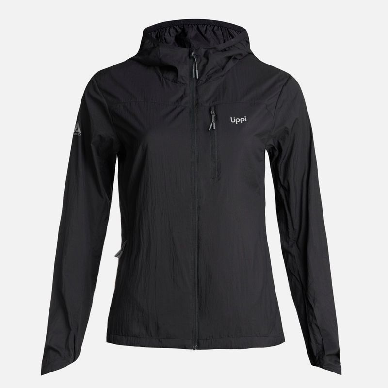 LIPPI - Chaqueta Mujer  Spry WindBreaker Hoody Jacket Negro Lippi