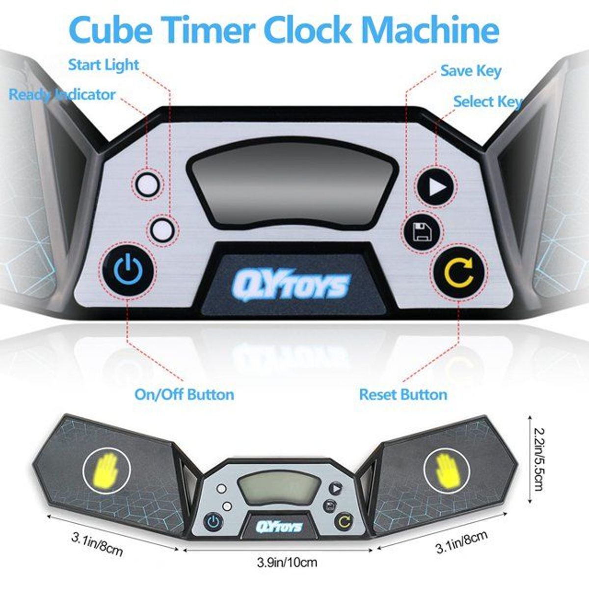 KUANGYE - Qiyi Temporizador Cronómetro Digital Para Cubos Mágicos