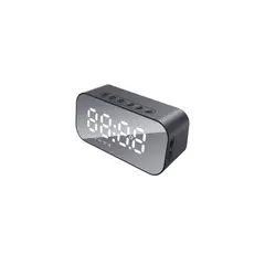 GENERICO - RADIO RELOJ DESPERTADOR BLUETOOTH BATERÍA 6HR LCD LED