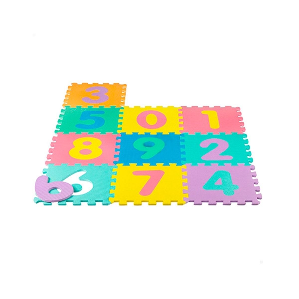 GENERICO - Set de 10x Piezas Goma Eva Didactico Numeros 0-9 - Tatami