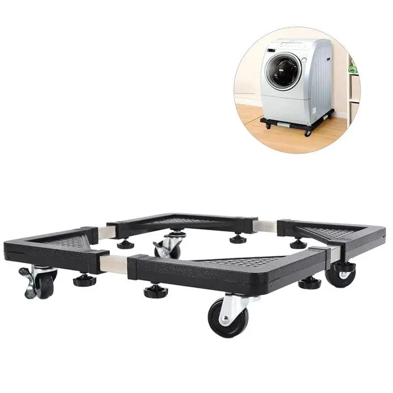 GENERICO - Base Ajustable Multiuso Ruedas Cocina Lavadora Refrigerador