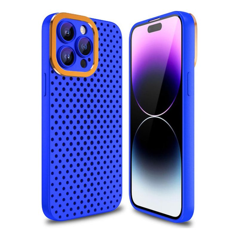 GENERICO - Carcasa Ventilada Tpu Negra Para iPhone 15 - Negro - Azul