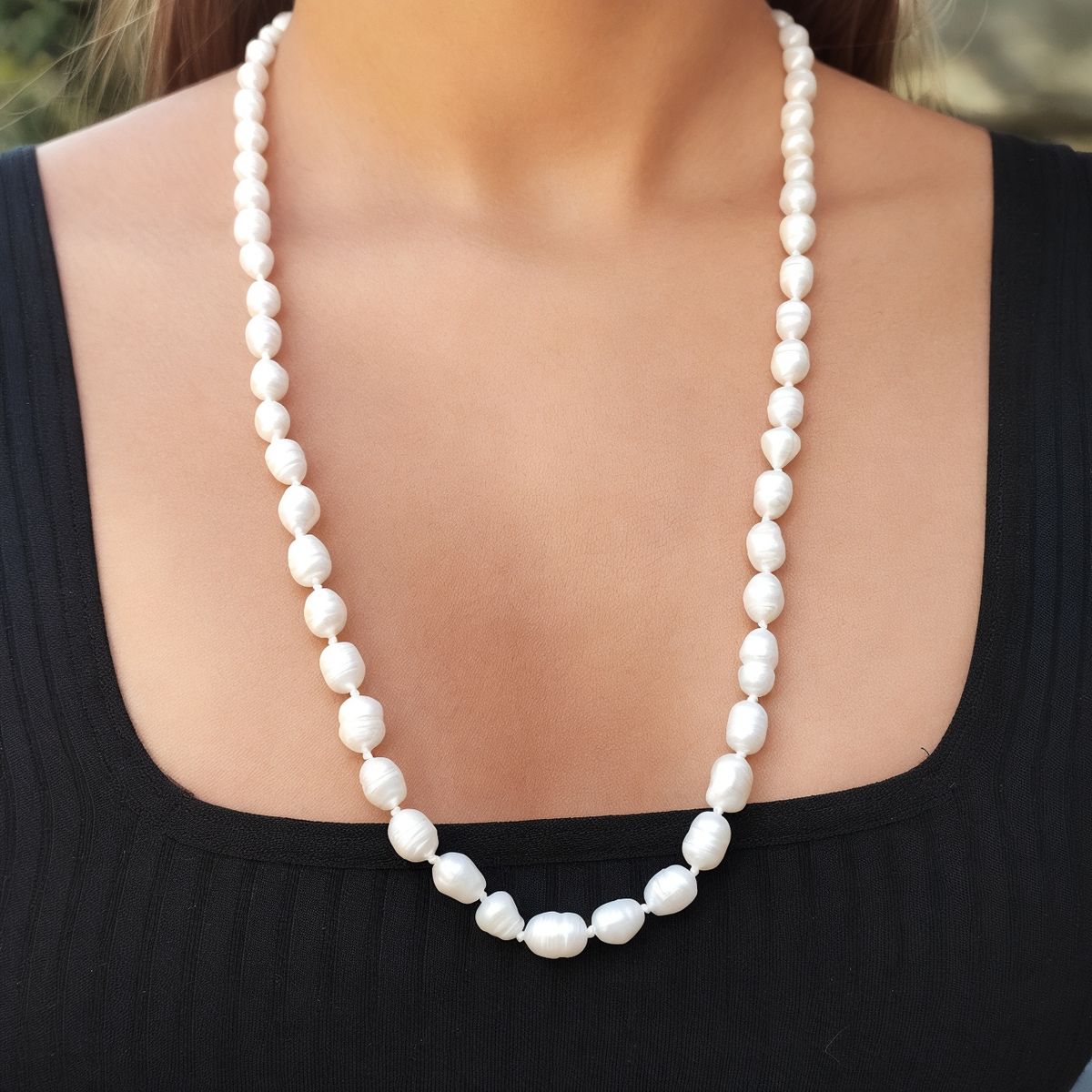 COGGIOLA - Collar Ava Perlas De Río 64cm