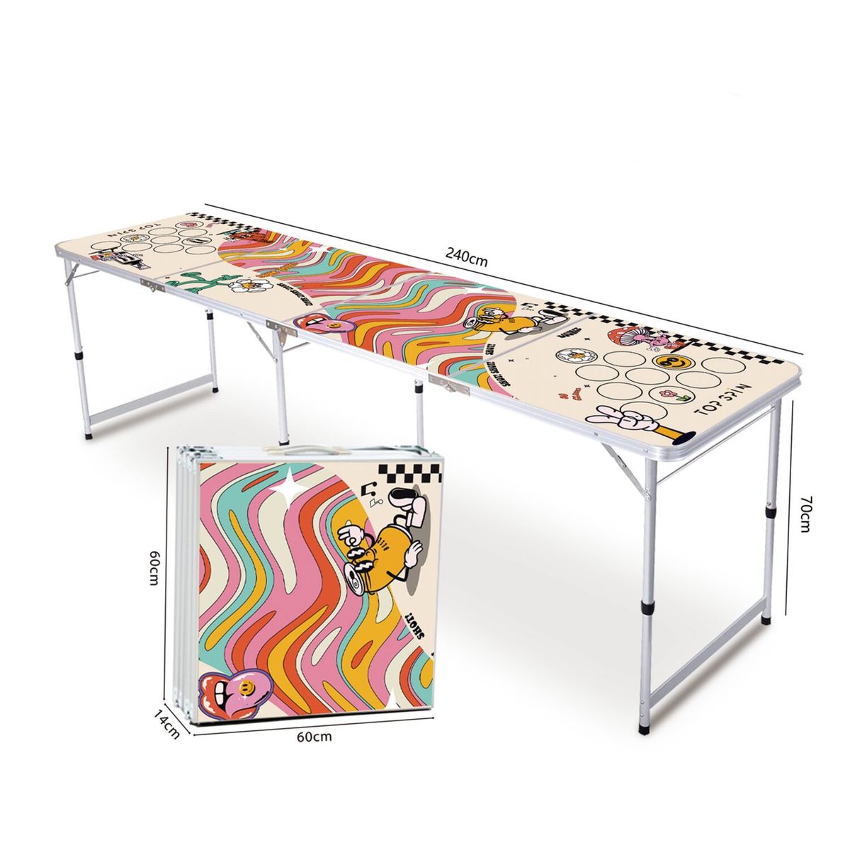 TOP SPIN - MESA BEERPONG GROOVY