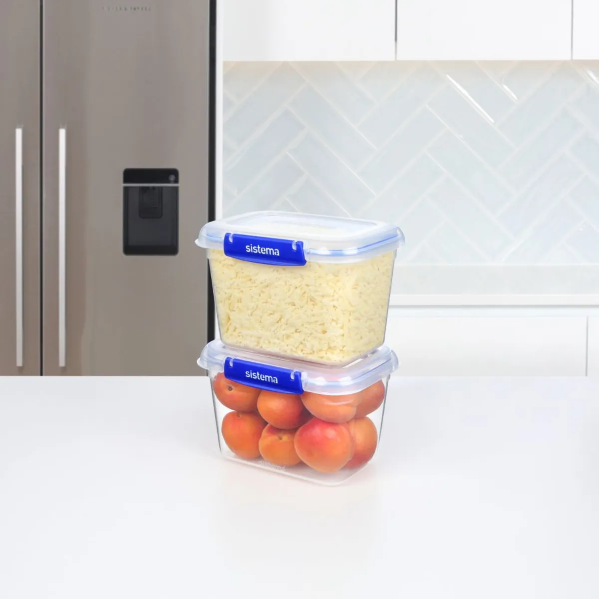 SISTEMA - Set de 2 Contenedores Hermeticos- Capacidad 1,49 Lts.- Fabricado en Nueva Zelandia