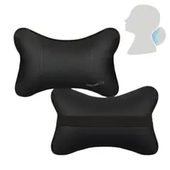 GENERICO - X2 Reposa Cabeza Cojín De Apoyo Cabeza Cuello Para Auto Tela