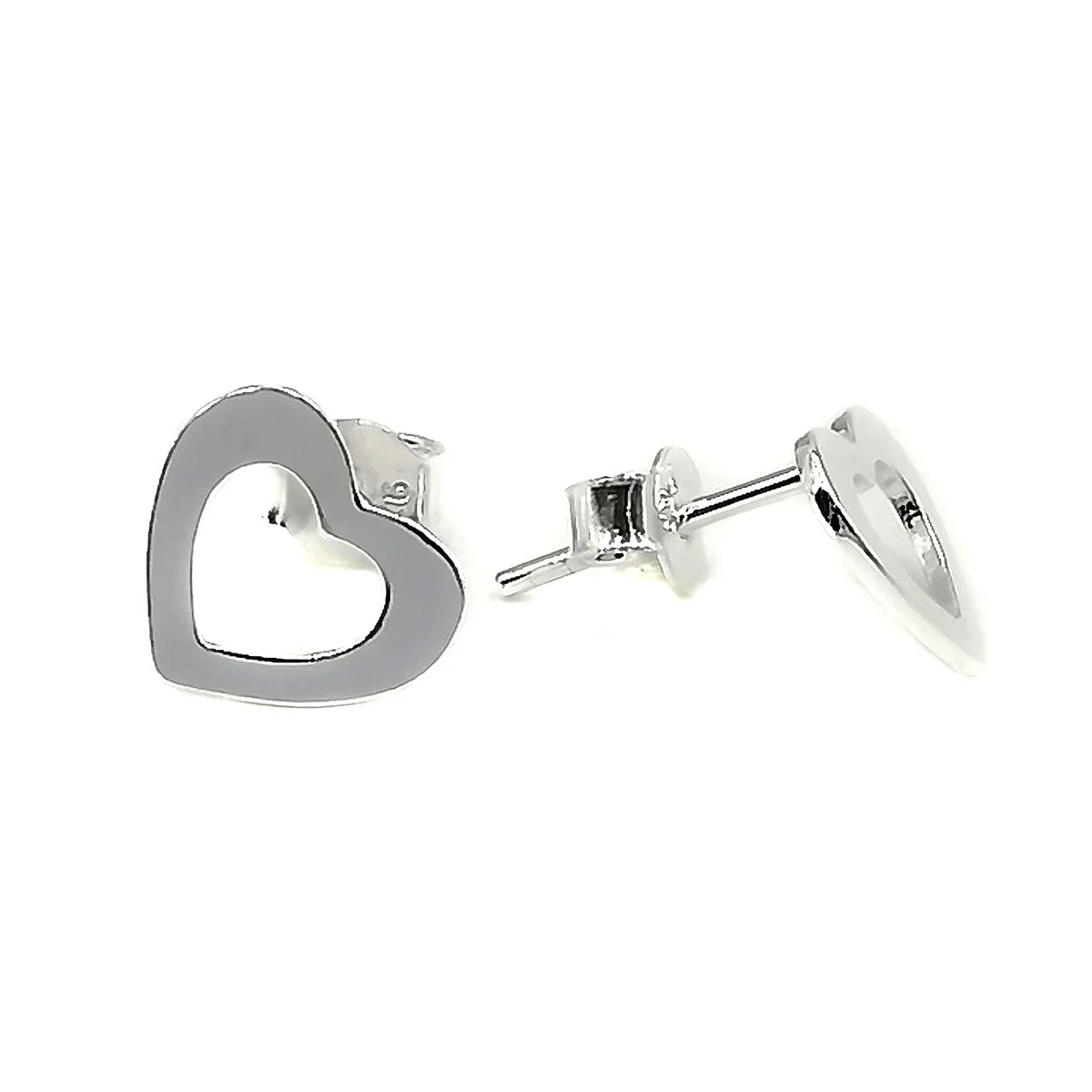 COGGIOLA - Aros Corazón Lámina Plata Fina 925