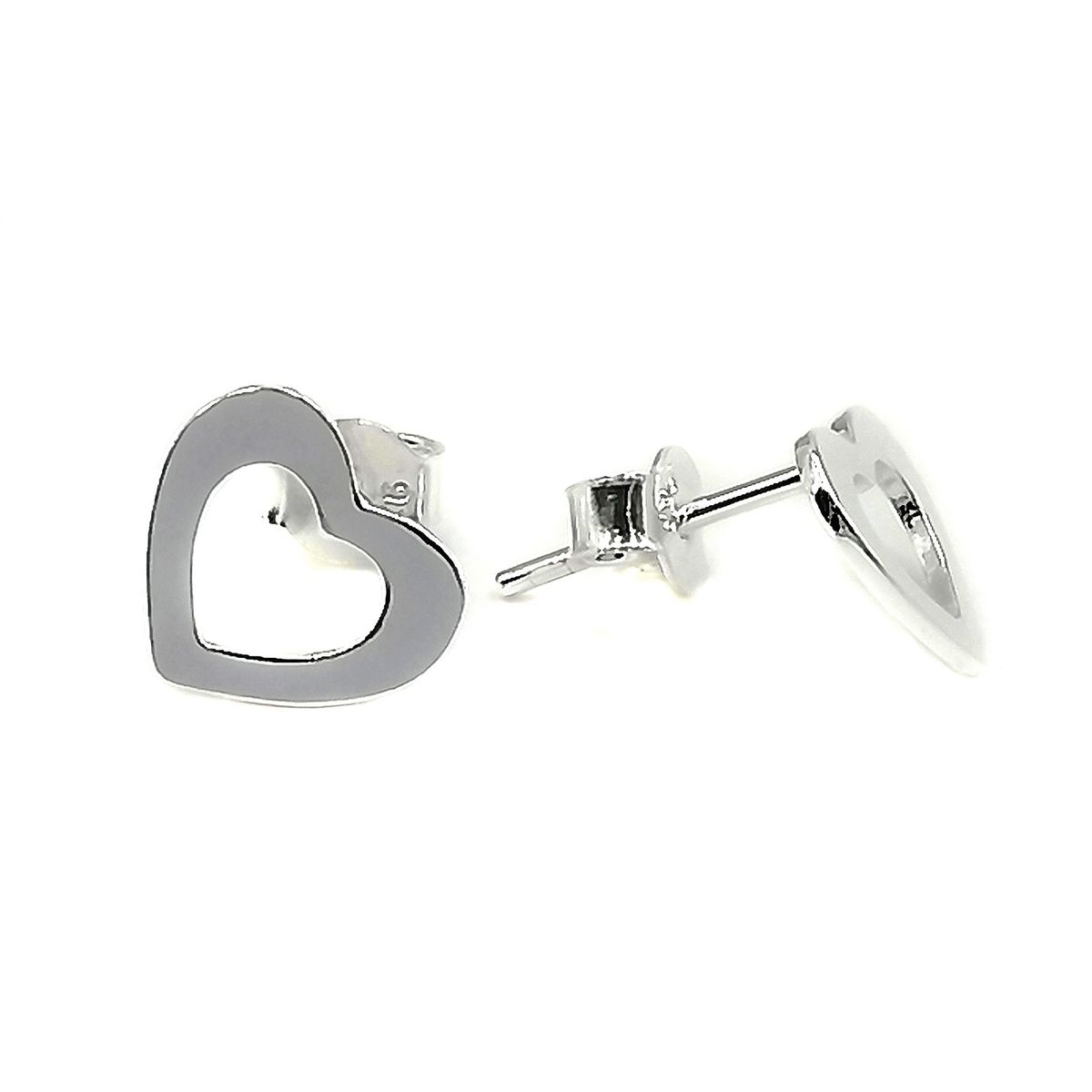 COGGIOLA - Aros Corazón Lámina Plata Fina 925