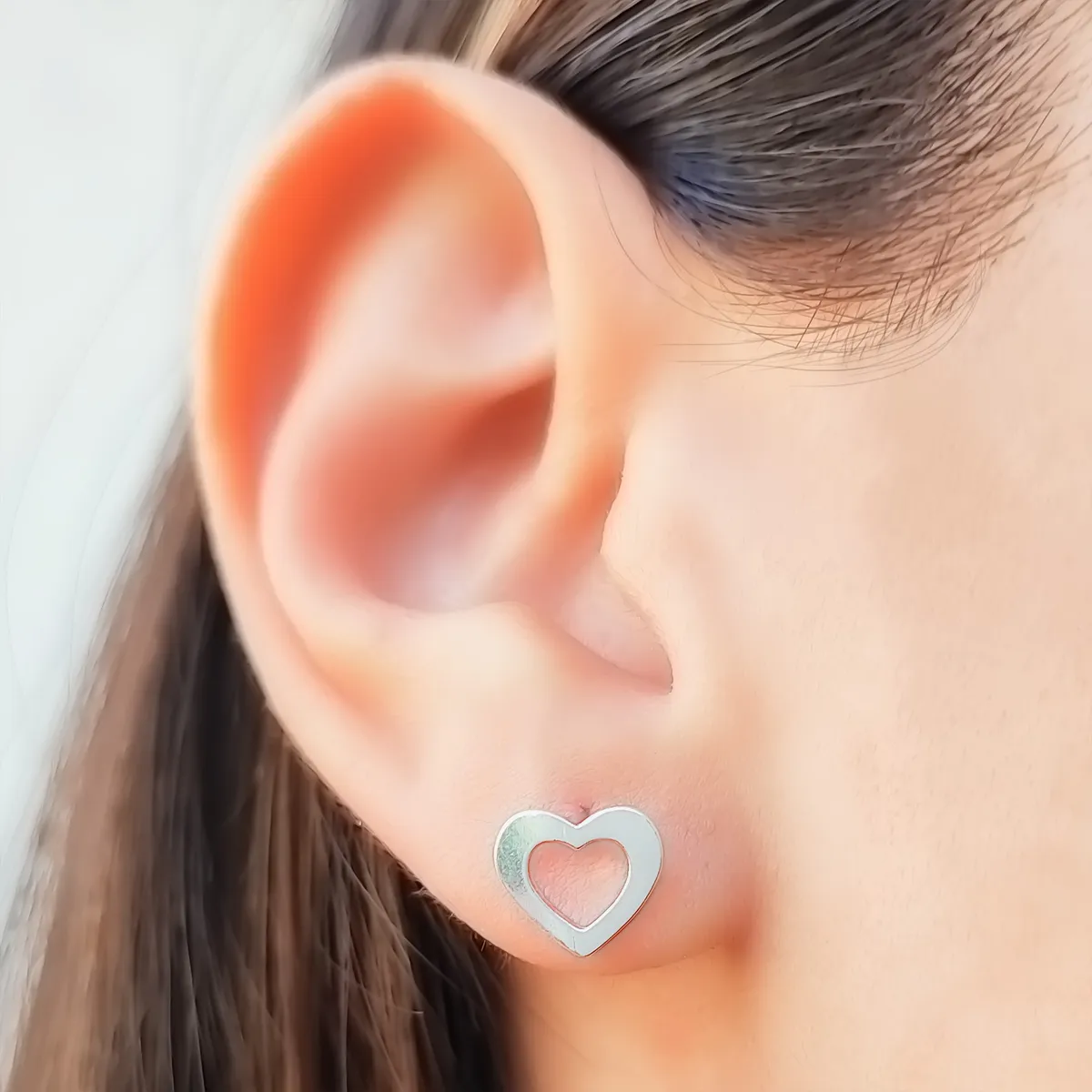 COGGIOLA - Aros Corazón Lámina Plata Fina 925