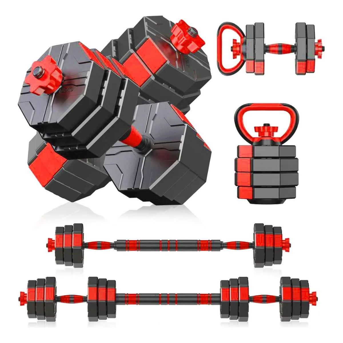 YEP S - Mancuernas 40 Kg  Ajustables Set Completo Rusa kettlebell
