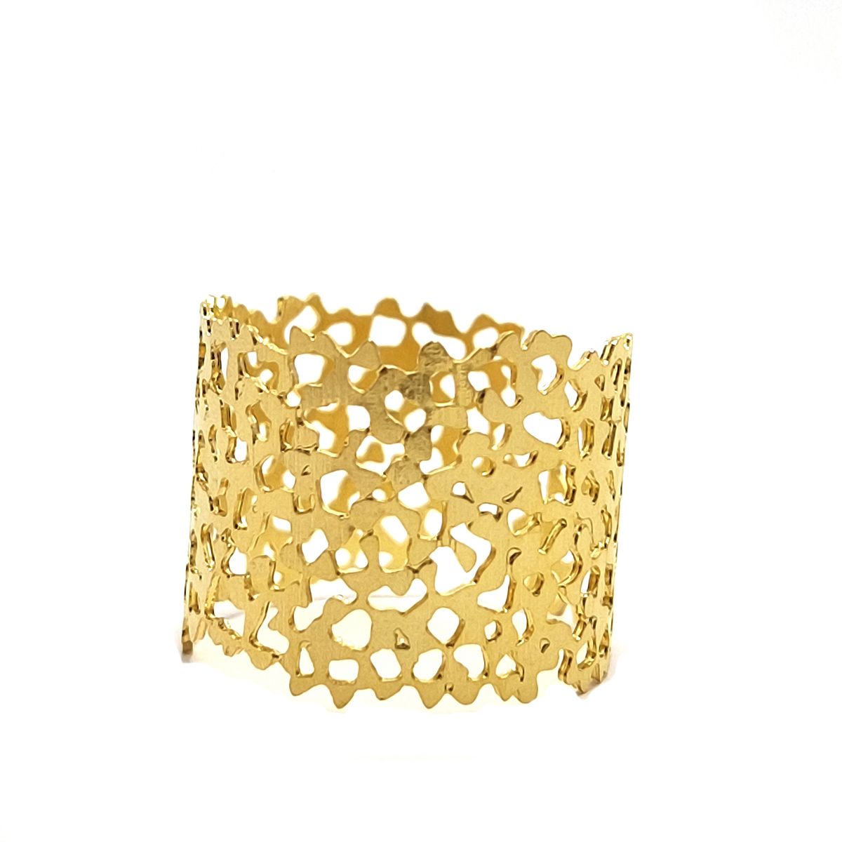 COGGIOLA - Anillo Hojas De Otoño Enchapado Oro 18K
