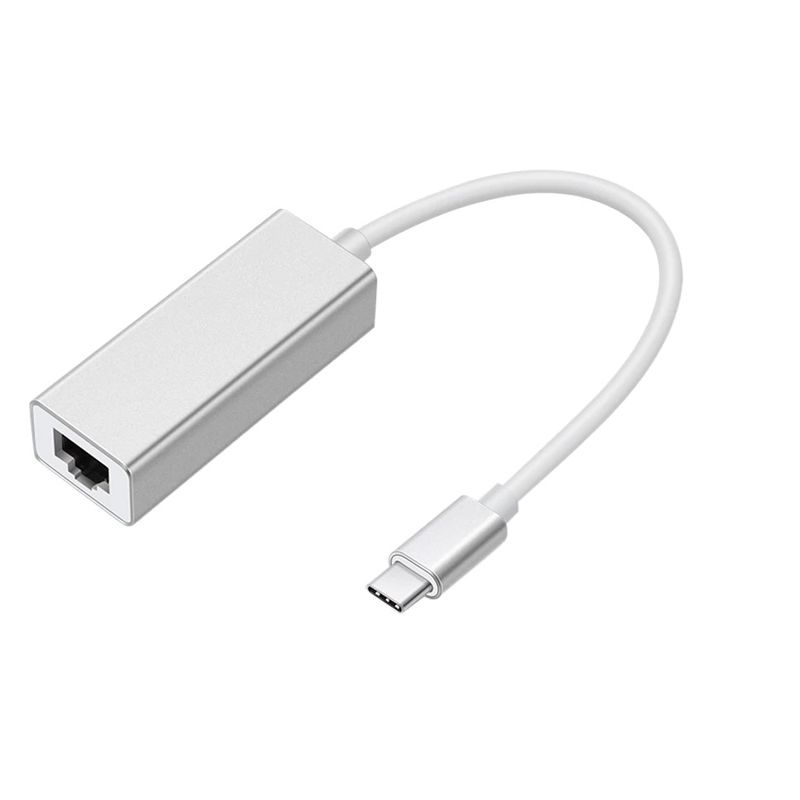 GENERICO - Adaptador USB-C Ethernet Red Lan Rj45 10100 Mbps