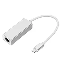GENERICO - Adaptador USB-C Ethernet Red Lan Rj45 10100 Mbps