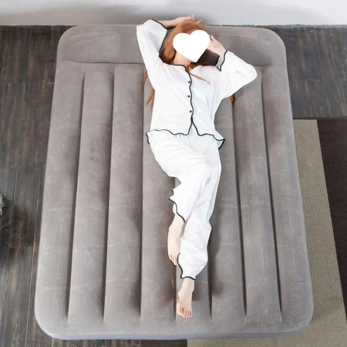 5 SUEÑO - Colchón Inflable Tamaño Full Almohada Integrada 191x137x25cm