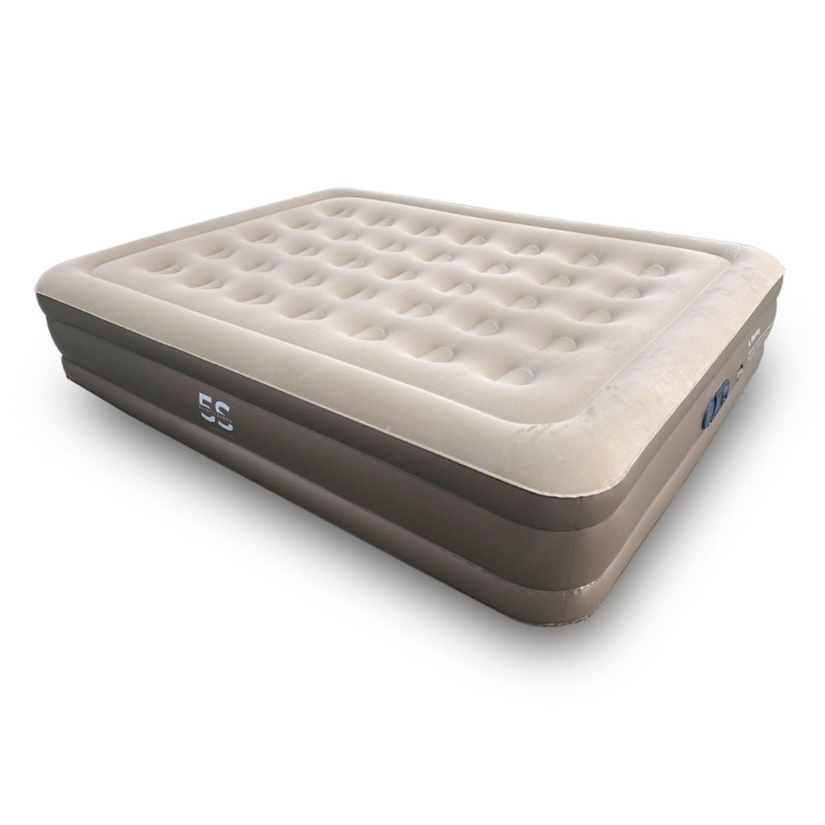 5 SUEÑO - Colchón Inflable Cama Eléctrico 2 Plazas 198x150x38cm