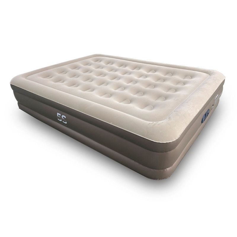 5 SUEÑO - Colchón Inflable Cama Eléctrico 2 Plazas 198x150x38cm