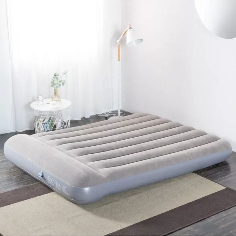 5 SUEÑO - Colchón Inflable 2 Plazas Almohada Integrada 198x152x25cm