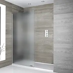 WINKO - Shower door fijo empavonado 80 x 190 Aluminio