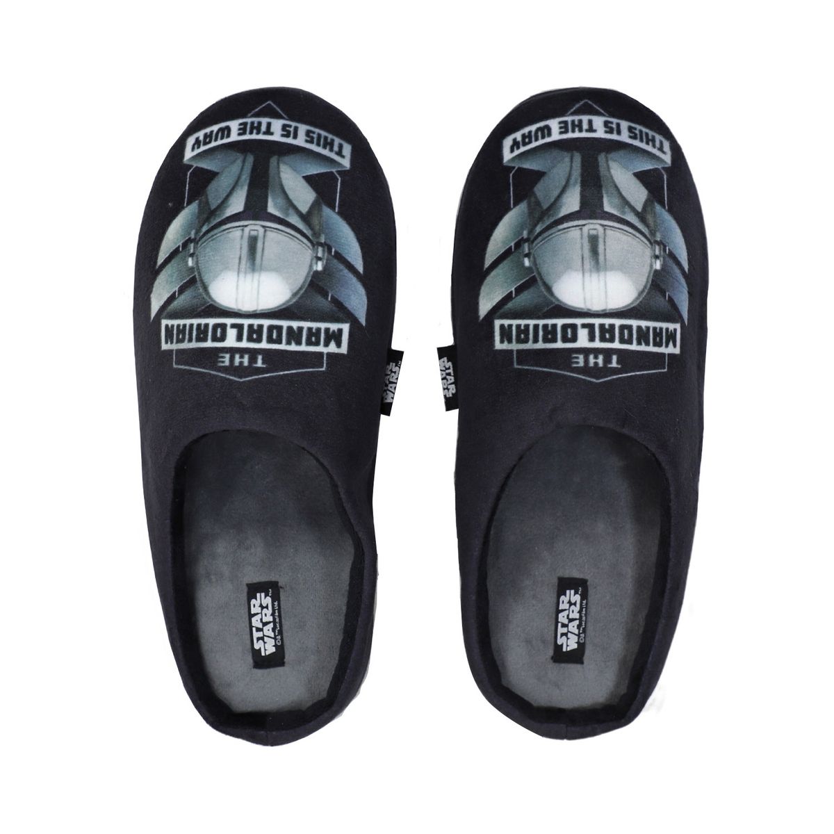 STAR WARS - Pantufla Hombre Mandalorian Face Negro Star Wars