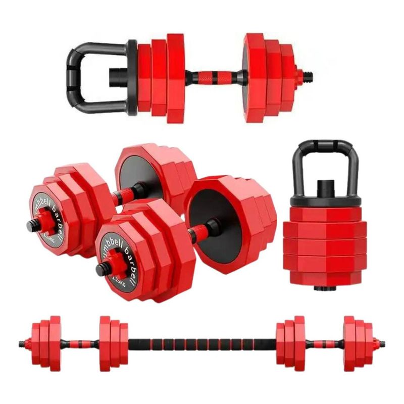 YEP S - Set Mancuernas 20 Kg Barra Rusa Kettlebell Premium