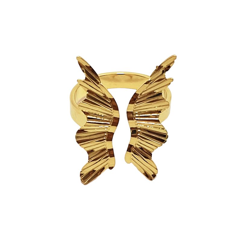 ANDREA COGGIOLA JOYAS - Anillo Mariposa Adaptable Enchapado Oro 18K
