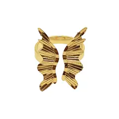 ANDREA COGGIOLA JOYAS - Anillo Mariposa Adaptable Enchapado Oro 18K