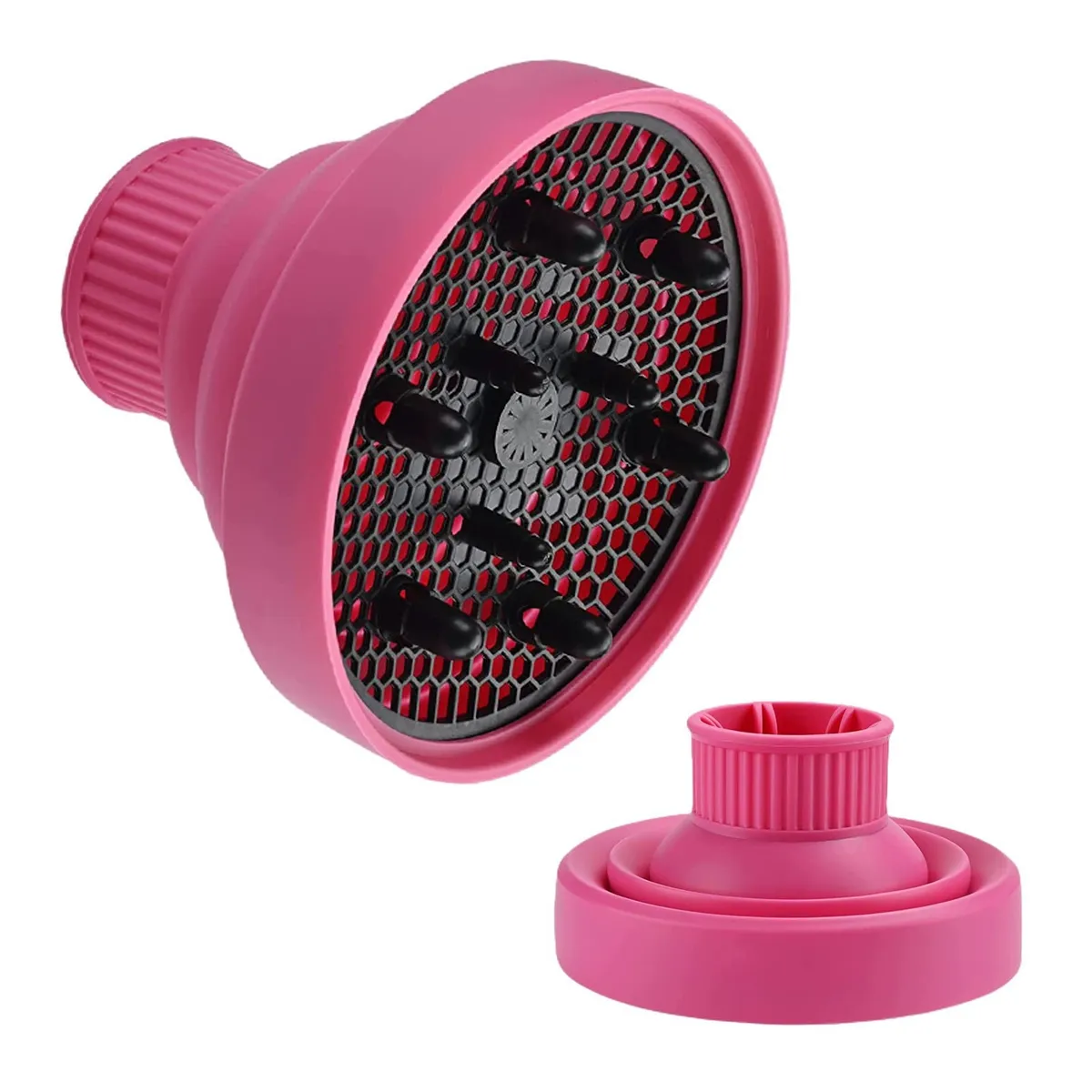 GENERICO - Difusor de Silicona Universal Para Secador de Cabello Rosa