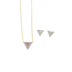 JOYAS MONTERO - Conjunto Louvre Gold Con Micro Circones