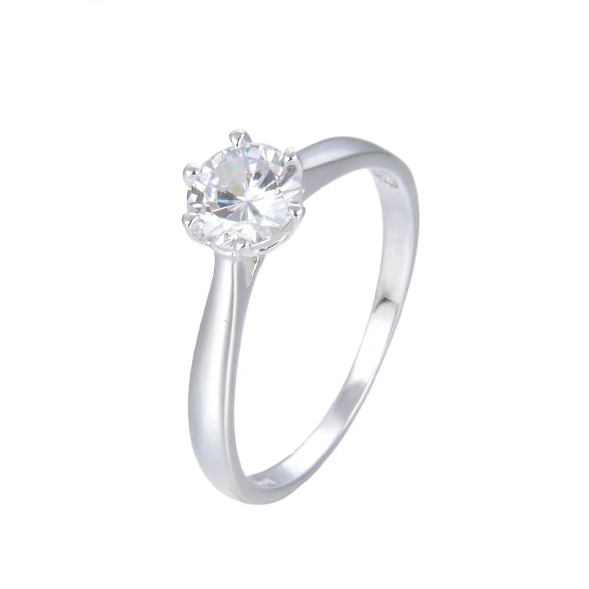 COGGIOLA - Anillo Solitario Ashna Plata Fina 925