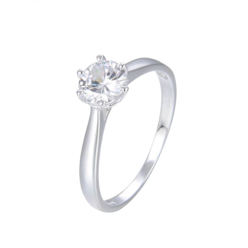 ANDREA COGGIOLA JOYAS - Anillo Solitario Ashna Plata Fina 925