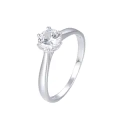 ANDREA COGGIOLA JOYAS - Anillo Solitario Ashna Plata Fina 925