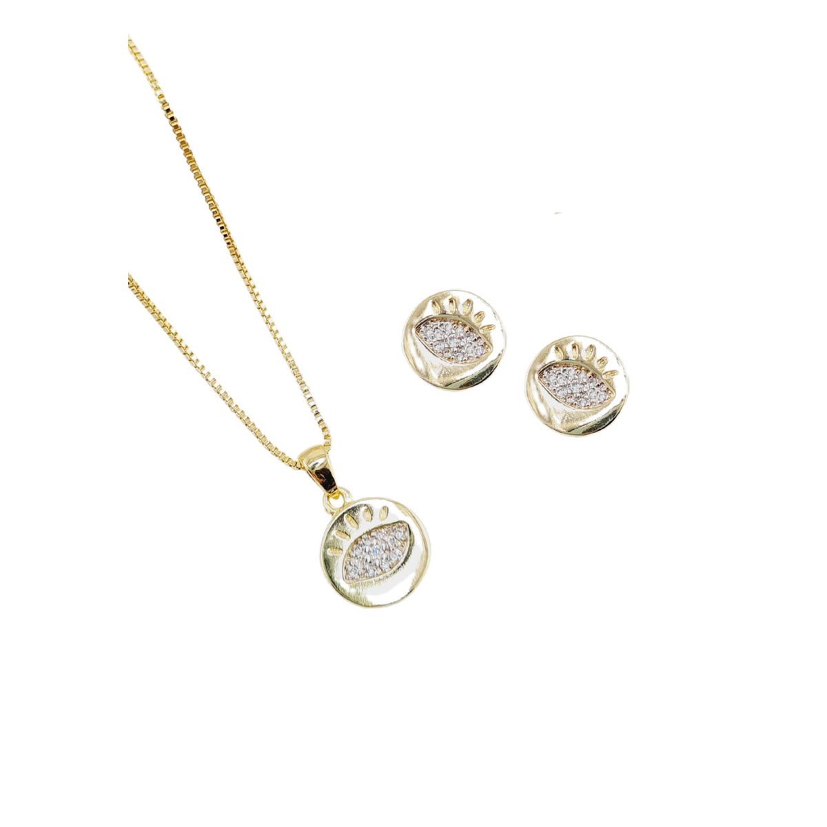 JOYAS MONTERO - Conjunto Alanya Gold Con Micro Circones