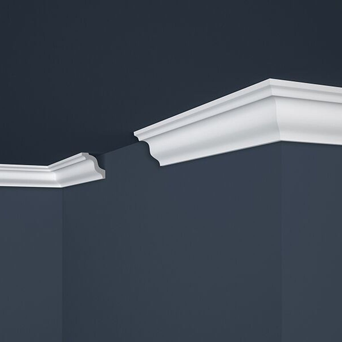 MARBET DESIGN - Cornisa E5 PS 45X40mm x 2mts. Caja 90 unds.